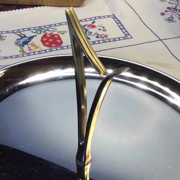 Mid-Century KROMEX SERVING TRAY✨ATOMIC SPACE HANDEL 12” WIDE - Picture 4 of 6